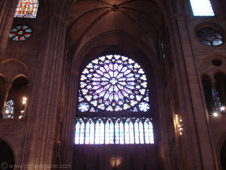Notre Dame Cathedral rose window Paris