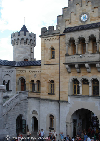 Neuschwanstein castle - court