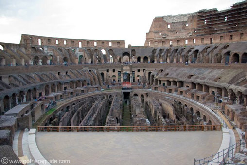 Colosseum Arena Inside Rome