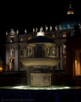Piazza San Pietro fountain