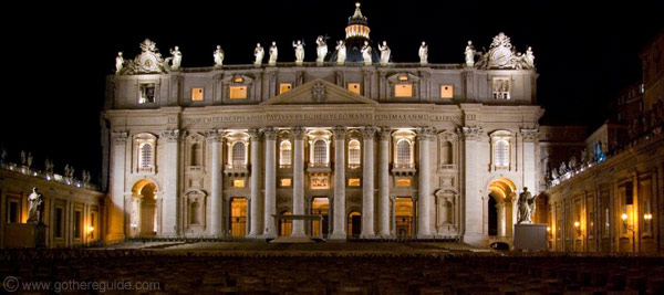 St Peters Basilica night